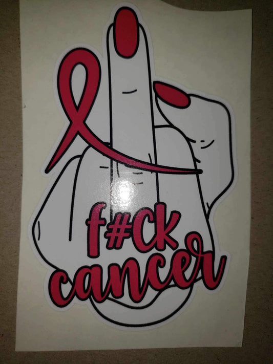 F#ck Cancer Finger and Ribbon