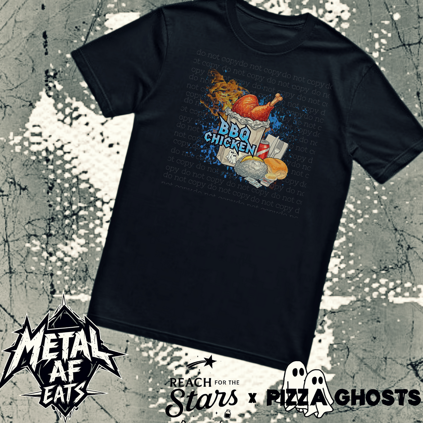 BBQ Chicken Tee| PizzaGhosts x Reach For The Stars