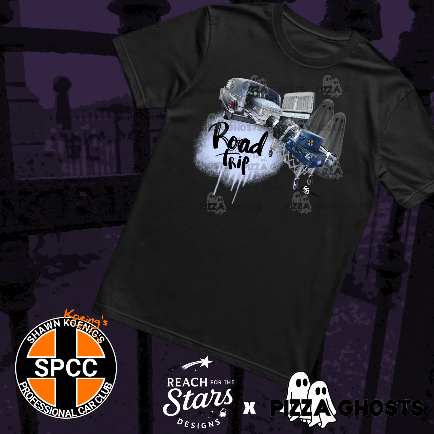 Road Trip Tee| PizzaGhosts x Reach For The Stars x SPCC