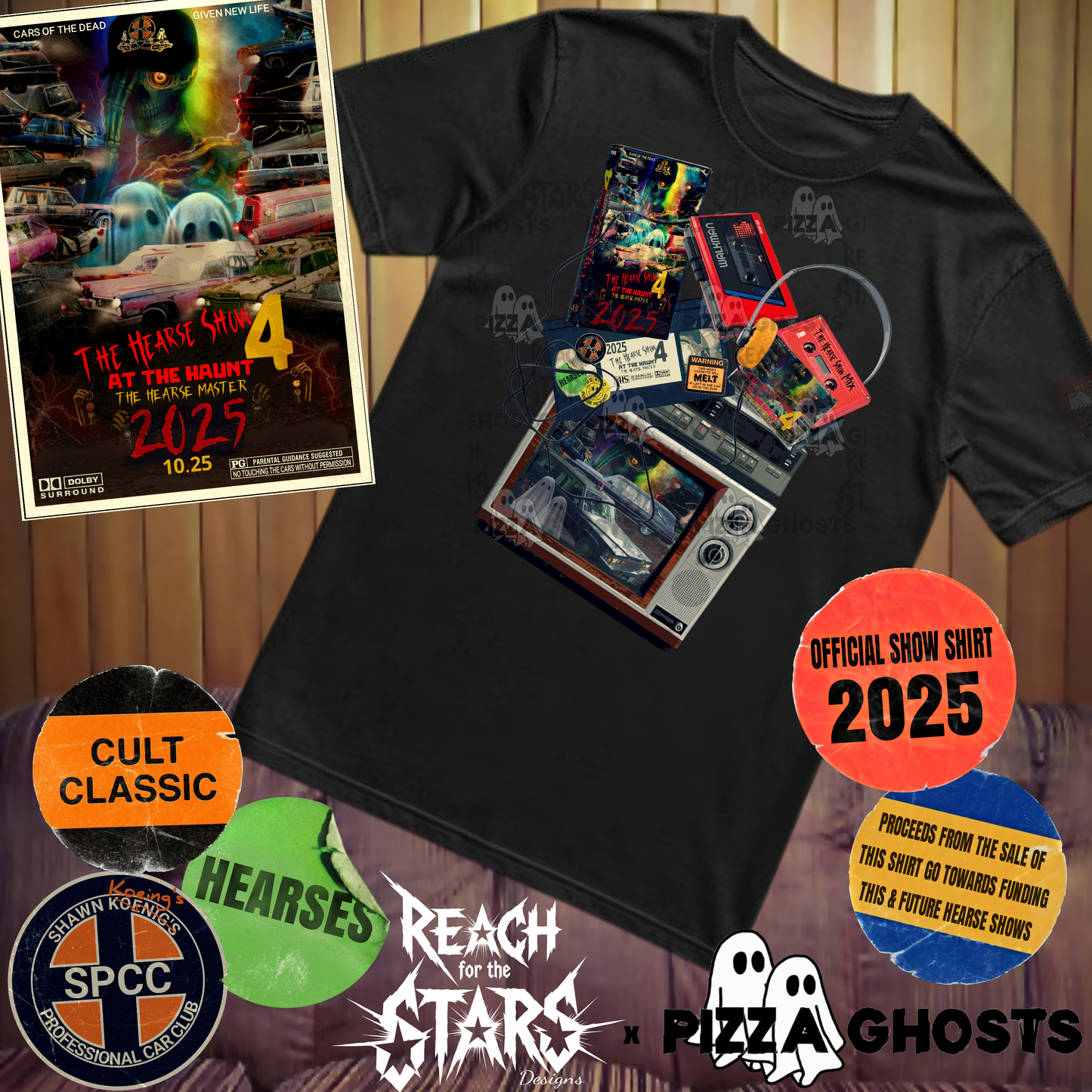 The Hearse Show 4 – Retro TV Mix Tee