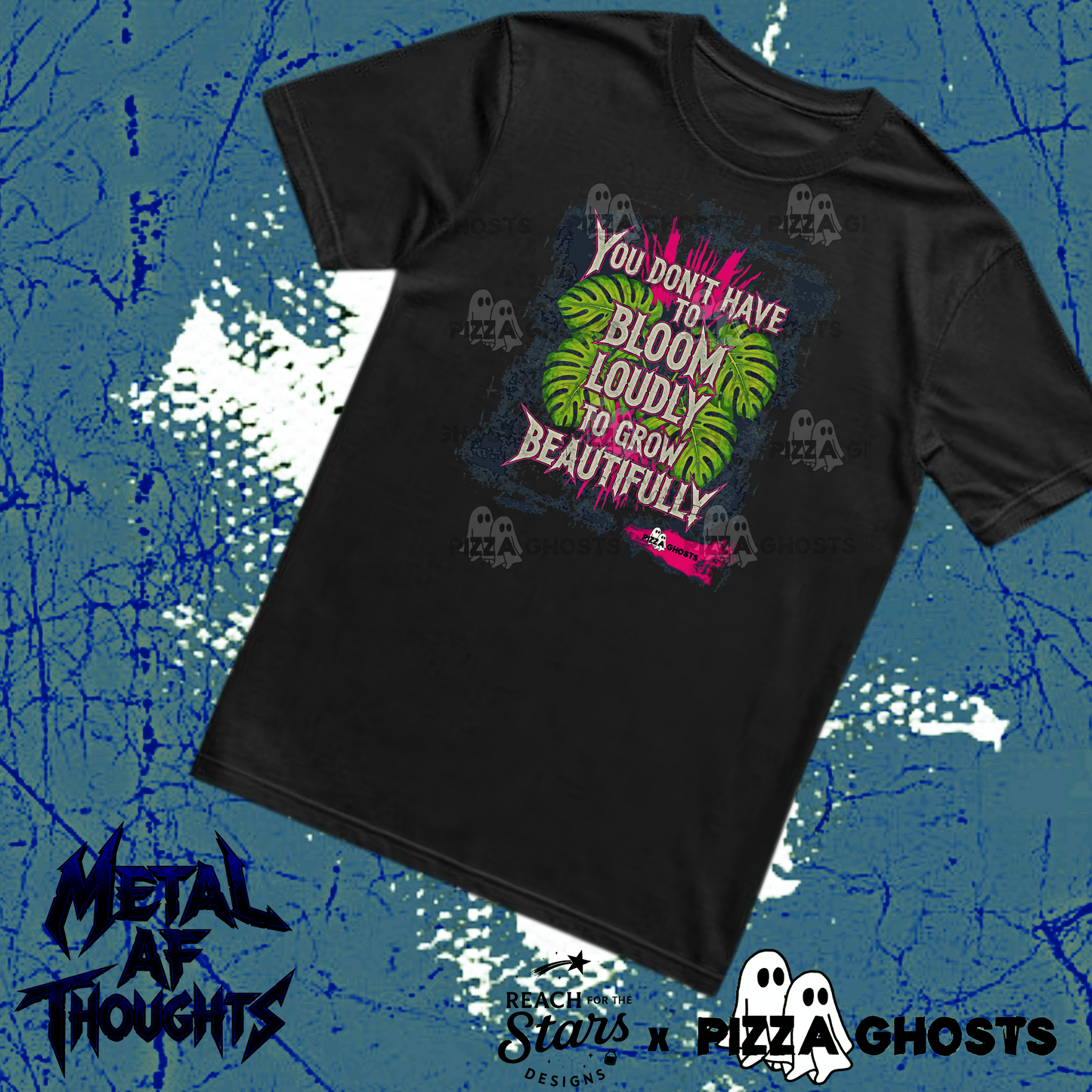 Bloom Quietly Tee| PizzaGhosts x Reach For The Stars
