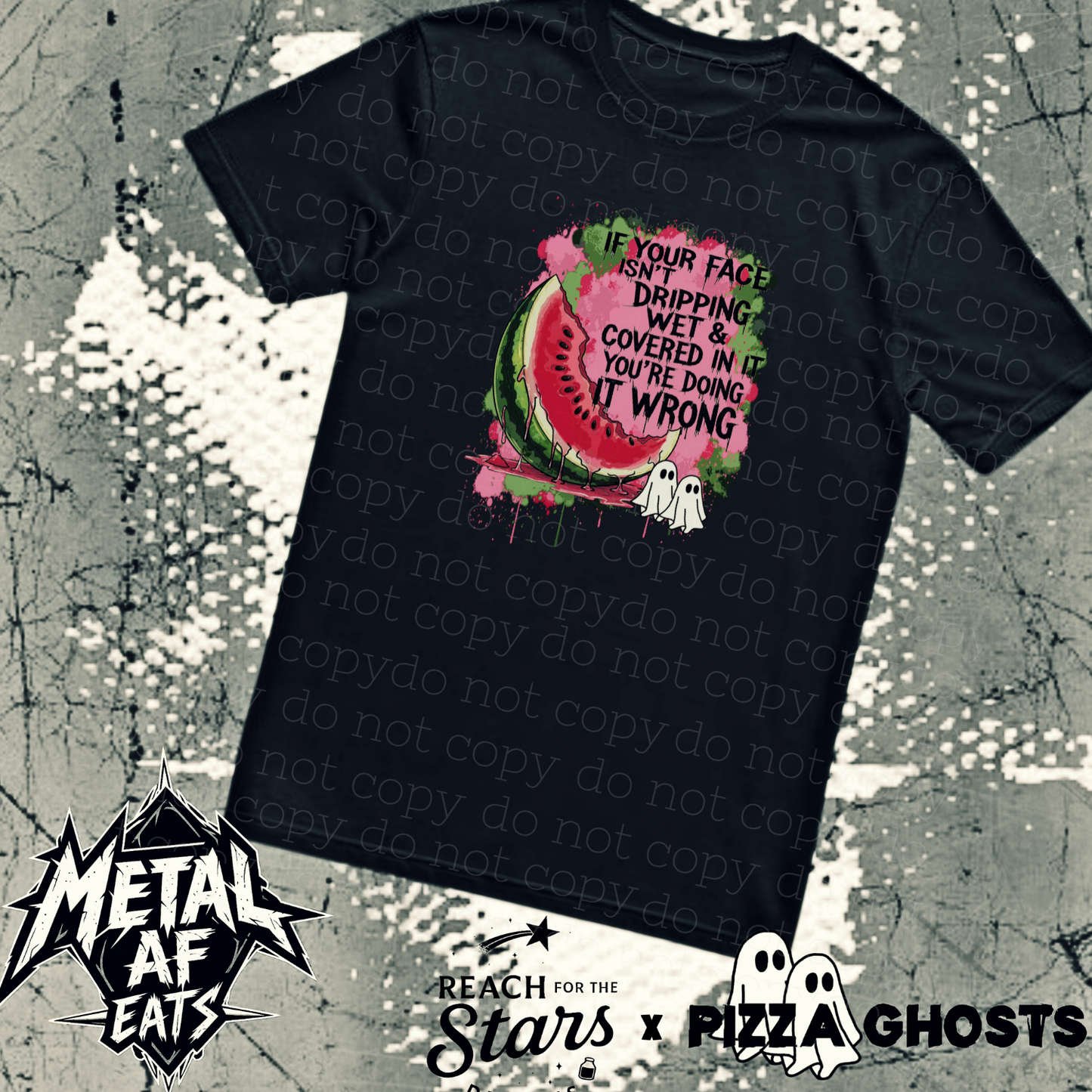 Dripping Wet Watermelon Tee| PizzaGhosts x Reach For The Stars