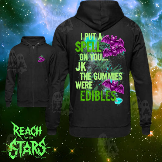 I Put a Spell on You Zip up/ Hoodie | Reach for the Stars x PizzaGhosts