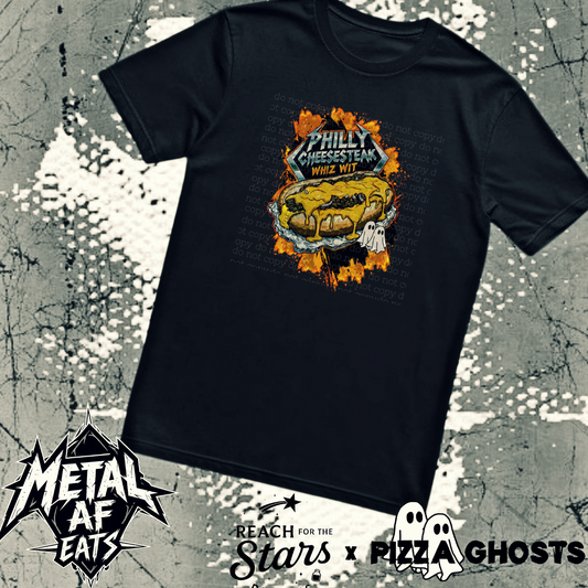 Philly Cheesesteak “Whiz Wit” Tee| PizzaGhosts x Reach For The Stars