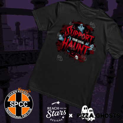 Support Your Local Haunt Tee| PizzaGhosts x Reach For The Stars x SPCC
