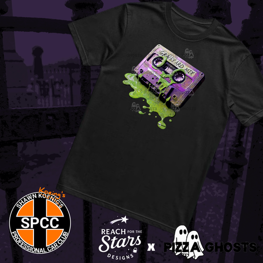 Graveyard Mix Tee| PizzaGhosts x Reach For The Stars x SPCC