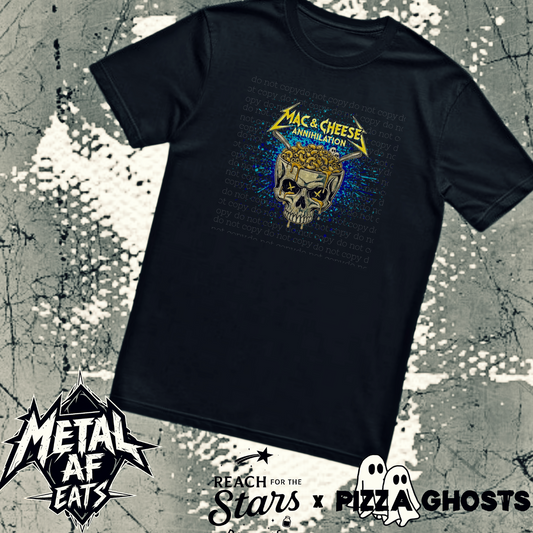 Mac & Cheese Annihilation Tee| PizzaGhosts x Reach For The Stars