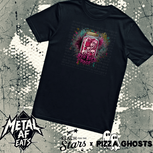 Red Beet Rage Tee| PizzaGhosts x Reach For The Stars