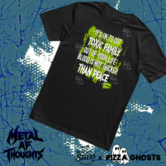 It’s OK to Cut Toxic Family Tee| PizzaGhosts x Reach For The Stars
