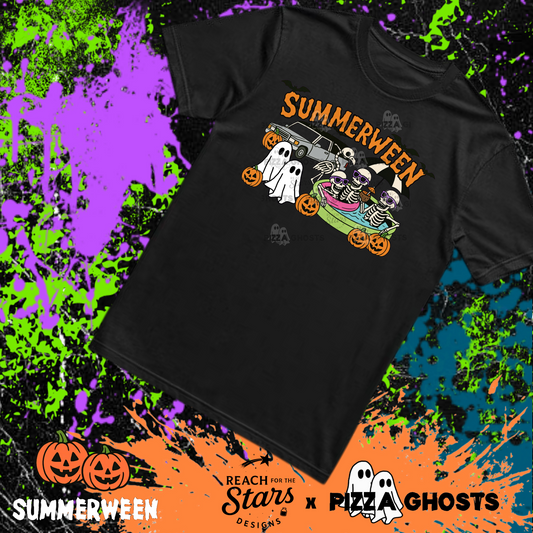 Original Summerween Tee | The OG Pizza Ghosts x Reach for the Stars Design