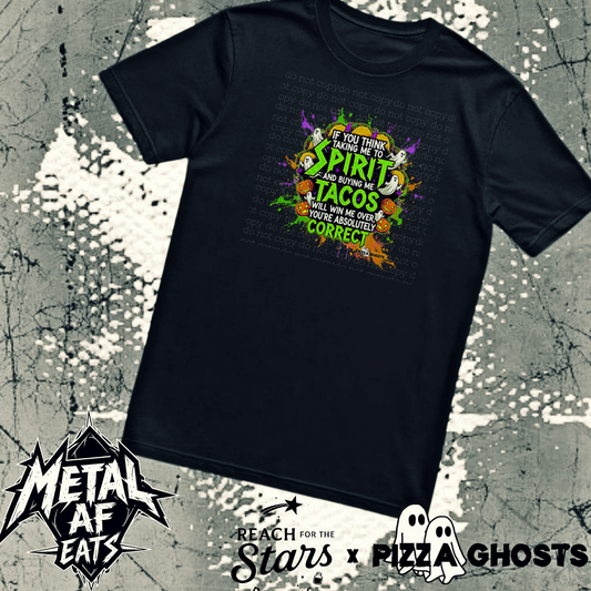 Spirit & Tacos Tee| PizzaGhosts x Reach For The Stars