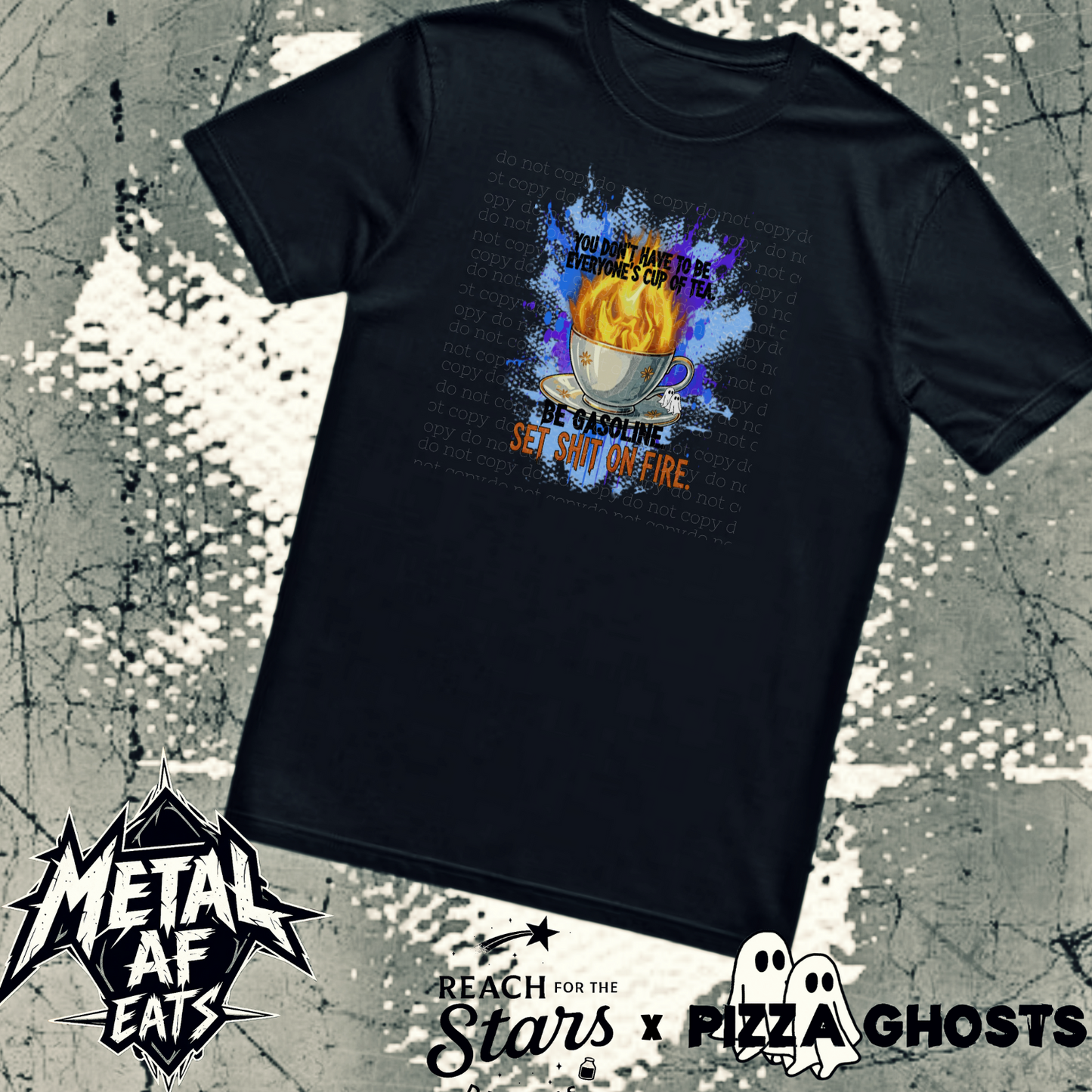 Be Gasoline Tee| PizzaGhosts x Reach For The Stars